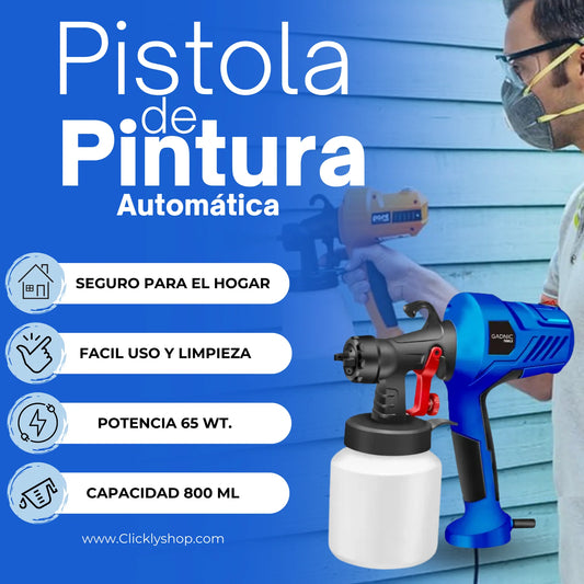 PISTOLA AUTOMATICA PARA PINTURA™ Pinta como un profesional 100% eficiente